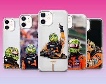 Funda para teléfono Lando Norris F1 Race Cover para iPhone 17Pro, 16, 15, 14, 13, 12, Samsung S25, S24, S23Fe, S22, A16, A26, Pixel 10, 9Pro