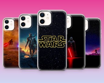 Star Wars Phone Case Galaxy Space Cover for iPhone 17Pro, 16, 15, 14, 13, 12, Samsung S25, S24, S23Fe, S22, A16, A26, Pixel 10, 9Pro