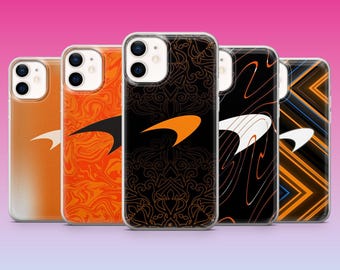 Funda para teléfono McLaren con logotipo de coches para iPhone 17Pro, 16, 15, 14, 13, 12, Samsung S25, S24, S23Fe, S22, A16, A26, Pixel 10, 9Pro