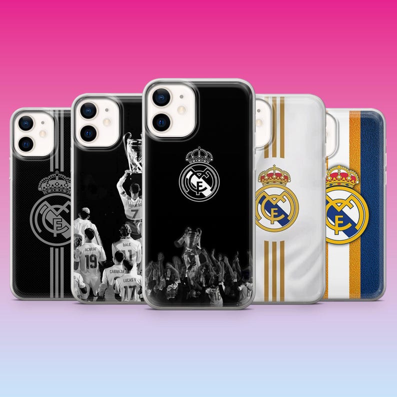 Real Madrid Phone Case Sport Football Cover for iPhone 17Pro, 16, 15, 14, 13, 12, Samsung S25, S24, S23Fe, S22, A16, A26, Pixel 10, 9Pro image 1