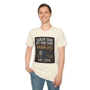 Vroeg opwarmen T-shirt | Zeg minder T-shirt | Honkbal & Softbal