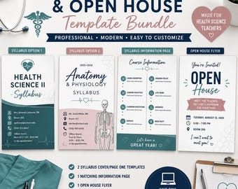 Editable Syllabus & Open House Template Bundle (PowerPoint)