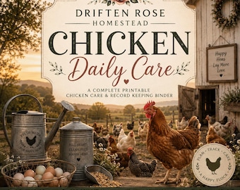 Chicken Daily Care Planner | Flock Record Book (PDF Download)