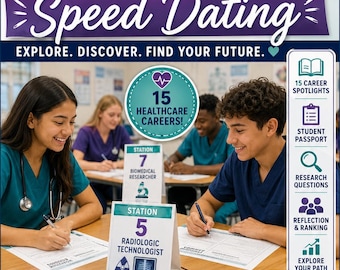 Healthcare Career Speed Dating Activity | Health Science Exploration (PDF Printable Resource)