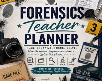 Forensics Teacher Planner | Lesson Lab Weekly Binder (Digital Download)