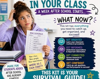 Late Student Survival Kit: Editable Orientation Packet (PDF, PowerPoint)