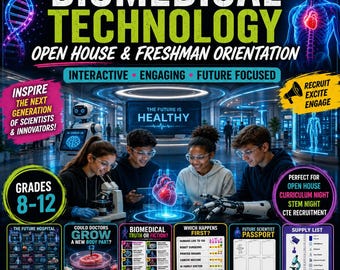 Biomedical Technology Open House Kit | STEM Night, Freshman Orientation (Digital Download)
