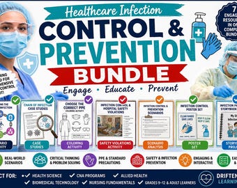 Infection Control and Prevention Mega Bundle Worksheets and Activities Printable PDF