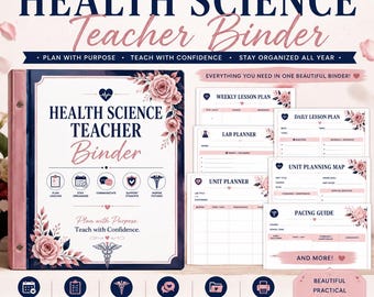 Health Science Teacher Binder | Classroom Planner, IEP Tracking (PDF Download)
