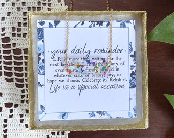 Life Is a Special Occasion, Enjoy Life, Daily Reminder, Confetti Necklace, Self Love, Life Is a Celebration, Quotes About Life, Meditation