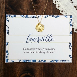 University of Louisville L Pendant Necklace Small 14k White Gold
