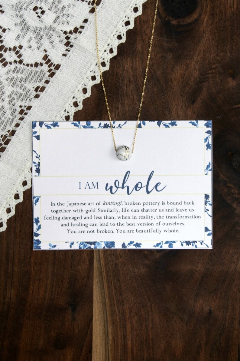 Type 4 Care Package Self Care Jewelry Kintsugi-Inspired Discipline Necklaces and Poetry Book ENNEAGRAM FOUR Gift Box