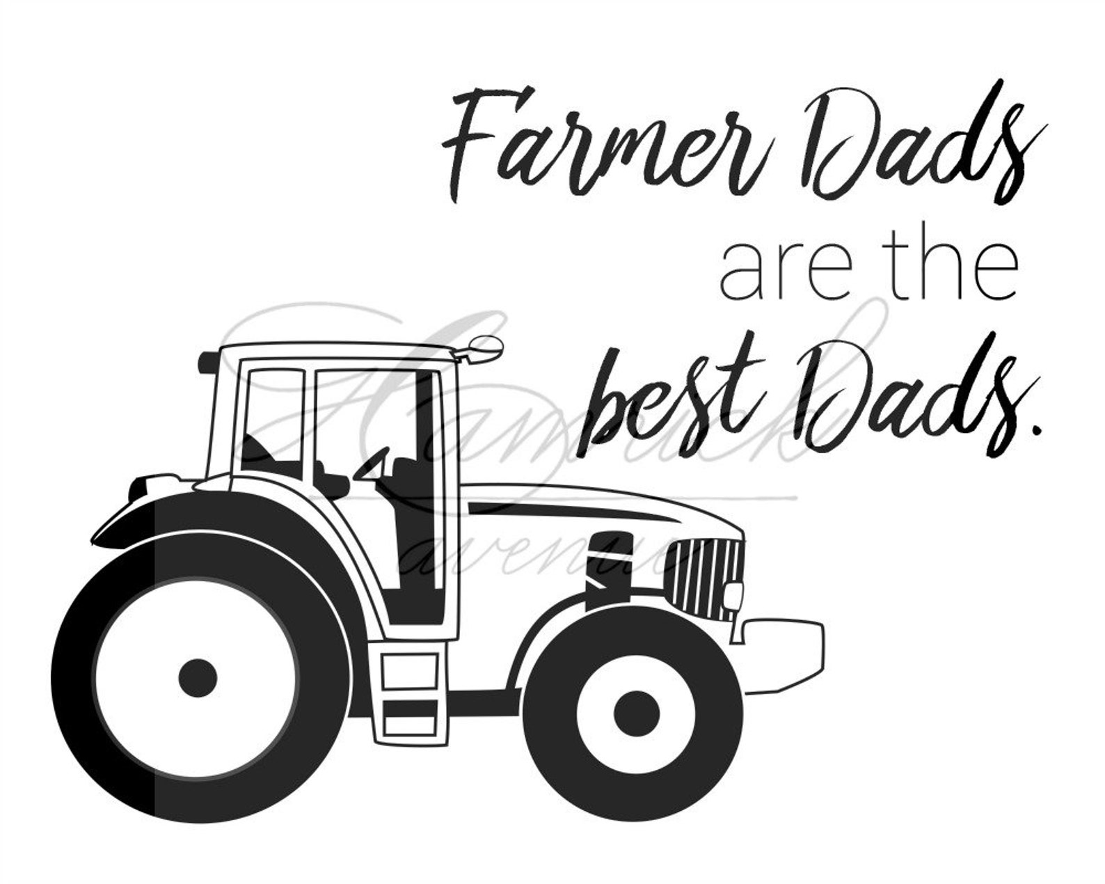 Gift for Dad Farmer Dads Are the Best Tractor Farm Country Etsy