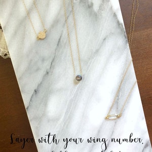 ENNEAGRAM FOUR Necklace, The Enneagram Necklace, Colorful Gray Fire Polished Minimalist Layering Necklace, Type Four image 8