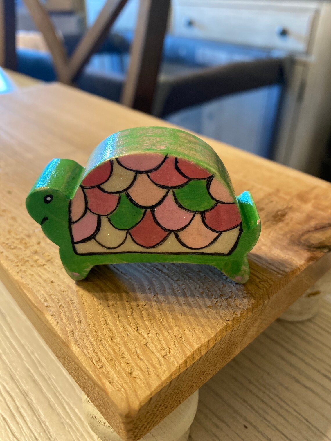 Turtle Pretend Play Wooden Toy Turtle Etsy