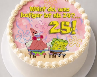 Weißt du, was lustiger ist als 24? 25 Pinke Digital Cake Topper