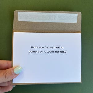 Boss Thank You Card, Camera On Joke A2 Funny Office