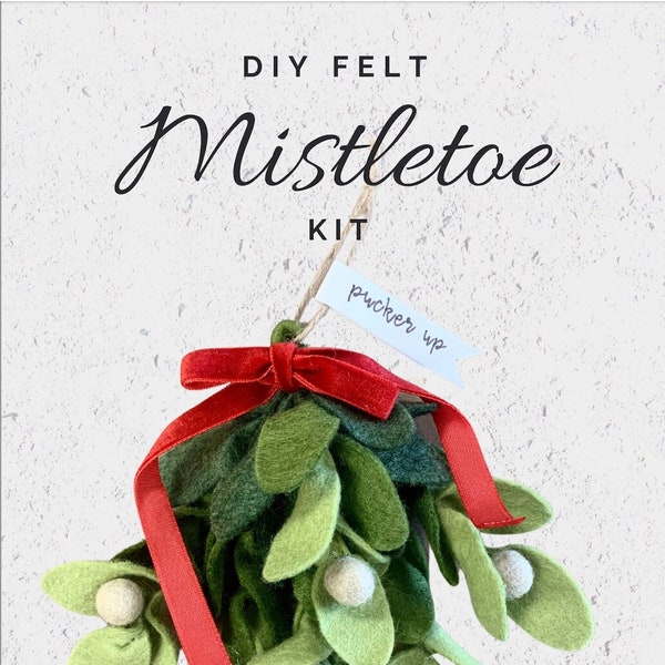 DIY Felt Mistletoe Kit