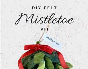 DIY Felt Mistletoe Kit