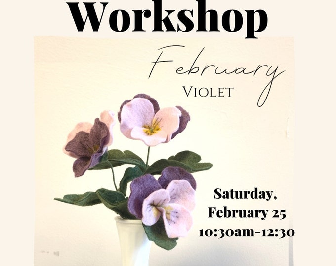 Felt Carnation Workshop - IN PERSON Birthmonth Flower Workshop Series