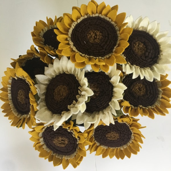 Felt Sunflower Etsy
