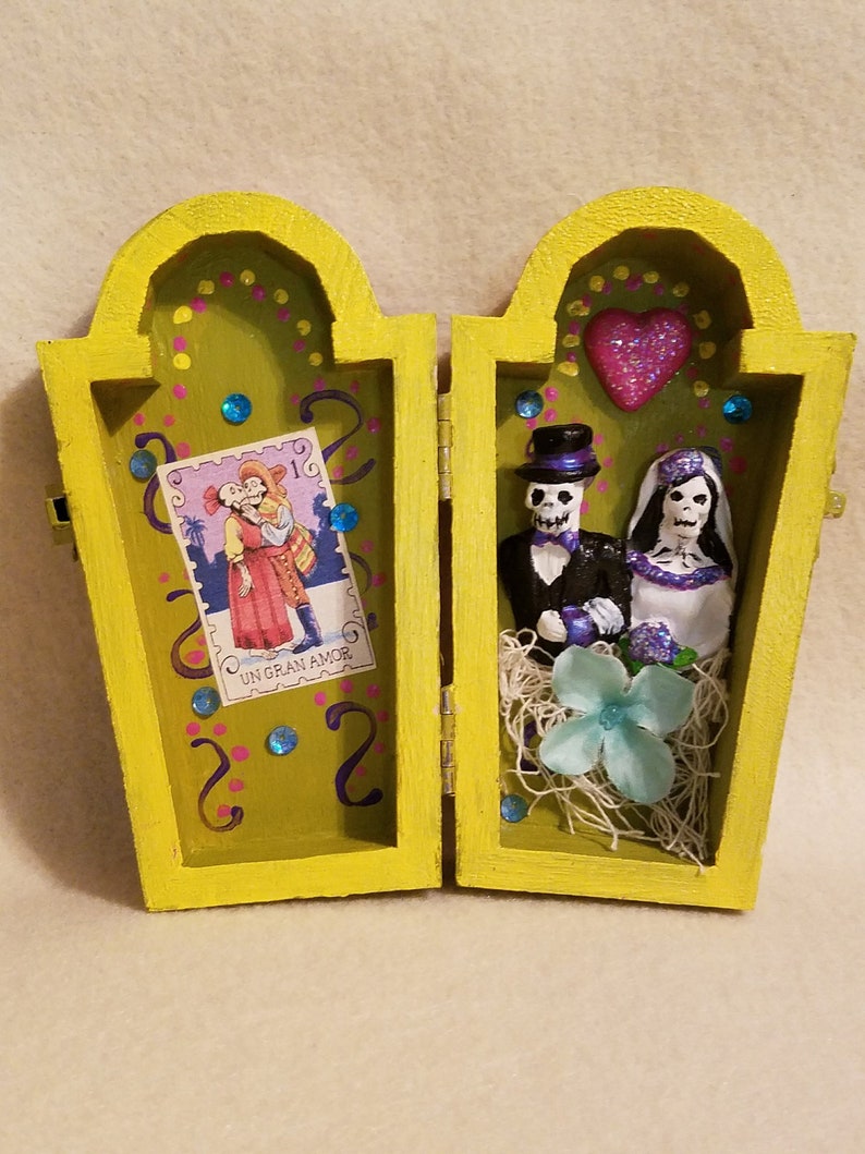 Dia De Los Muertos Bride And Groom Decor Sugar Skull Wedding Etsy