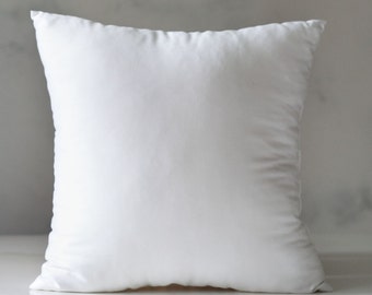 Pillow inserts, square pillow insert, 18x18 pillow insert, 20x20 pillow insert, 22x22 pillow insert, pillow form