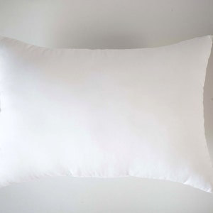 Lumbar pillow insert, Synthetic fill Custom size long lumbar INSERTS pillow form image 4