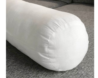 Bolster pillow INSERT form for 6'' 7'' or 8'' diameter bolster pillow covers