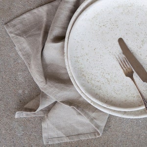 linen napkin on table, linen cloth napkin