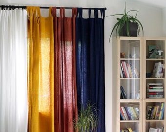 Linen curtains panel, custom  curtains, window curtain panel, custom color curtains, custom size curtains, window curtains panel