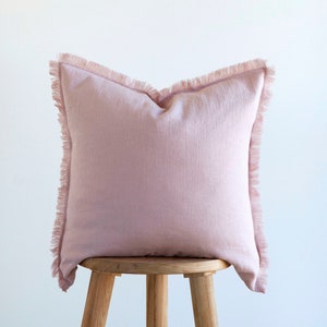 Pink fringe pillow new arrivals