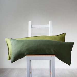 Green lumbar pillowcases set of 2, custom size lumbar pillow covers, bed lumbar pillow covers