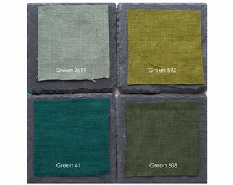 Stonewashed Linen Napkins: Softened Green Cloth, 18x18