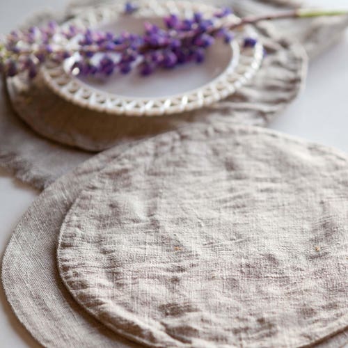 Round Placemats Set Burlap Nautical Australia Round Placemats Set Burlap, Round Linen Placemats