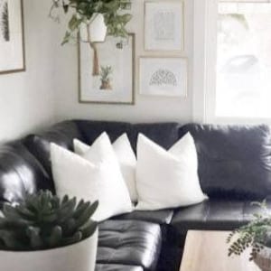 White euro shams, white linen pillowcase for decorative pillows
