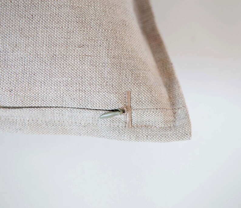 Linen Pillow Cover Neutral Decorative Pillow Cover Tan Etsy