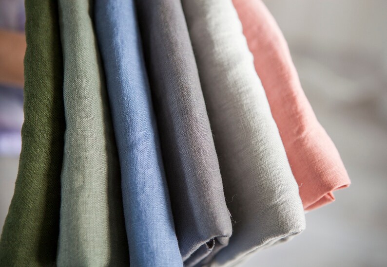 Stonewashed linen napkins, Softened cloth napkins bulk or in set, 25 colors available, classic size 18x18 inch image 10