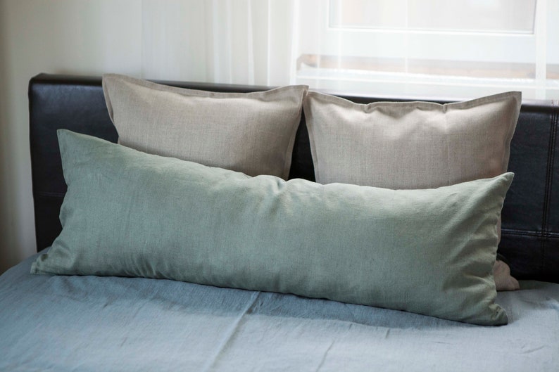 Custom Color Long Lumbar Pillow COVER Custom Size Lumbar Etsy