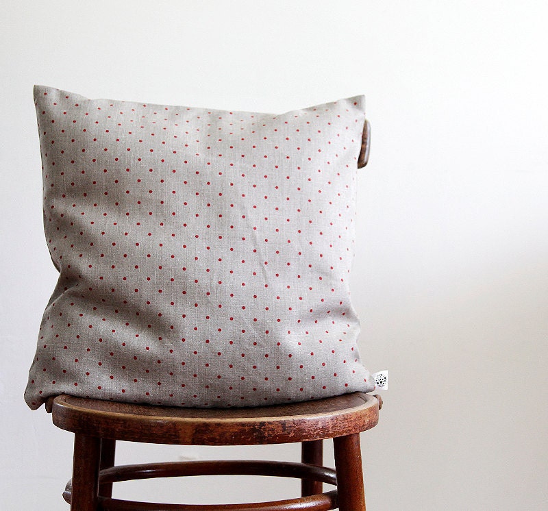 polka dot pillow