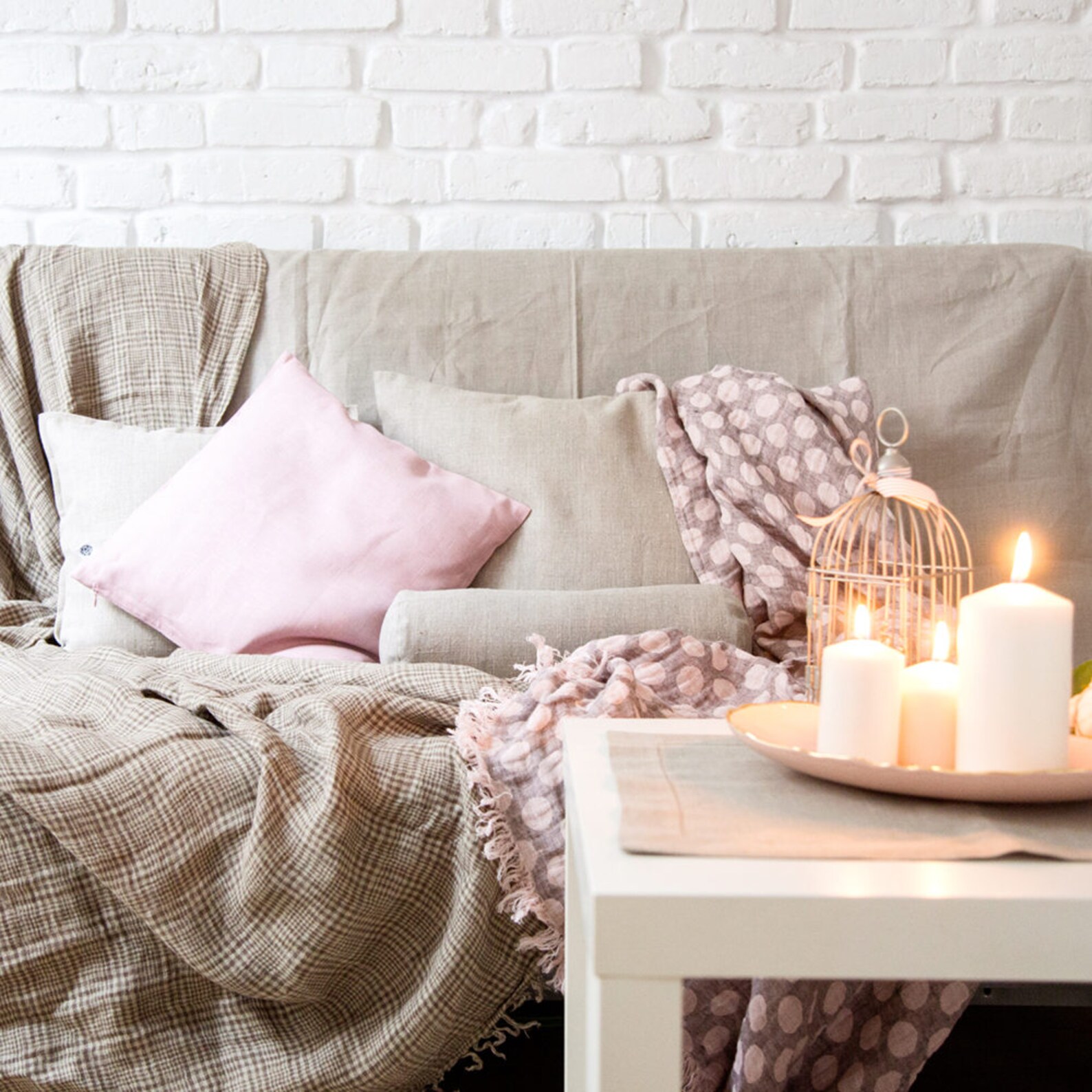 Blush Pink Pillow Cover Pink Decorative Pillow Cover for Dorm Etsy