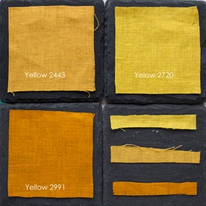Linen fabric samples set for home textile, for pillowcases, curtains, napkins. image 4