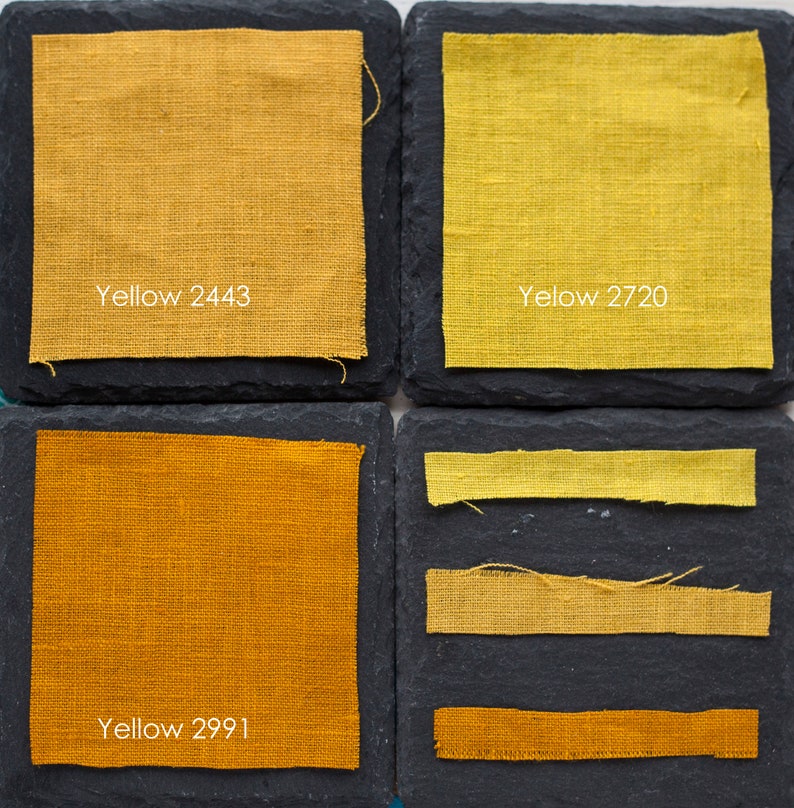 Linen fabric samples set for home textile, for pillowcases, curtains, napkins. image 4