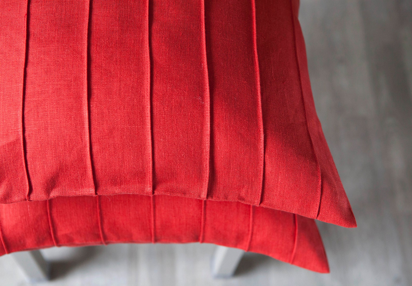 Red PILLOW COVER red linen pillow decorative pillows cover Etsy