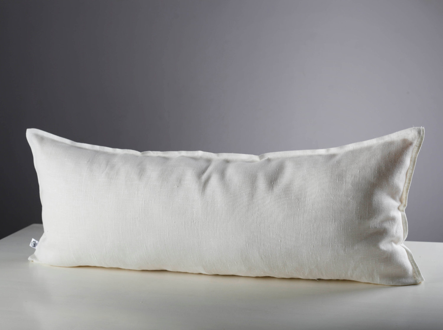 White Long Lumbar Pillow Cover Lumbar Pillowcase Lumbar Etsy