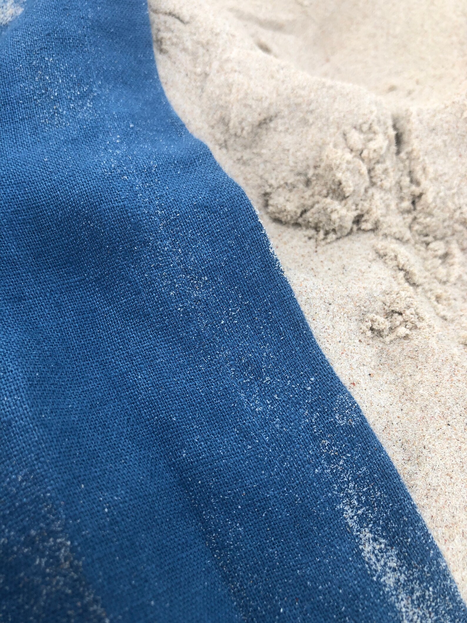 Beach blanket linen beach blanket blue linen blanket Etsy