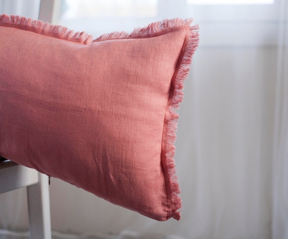 long pink pillow