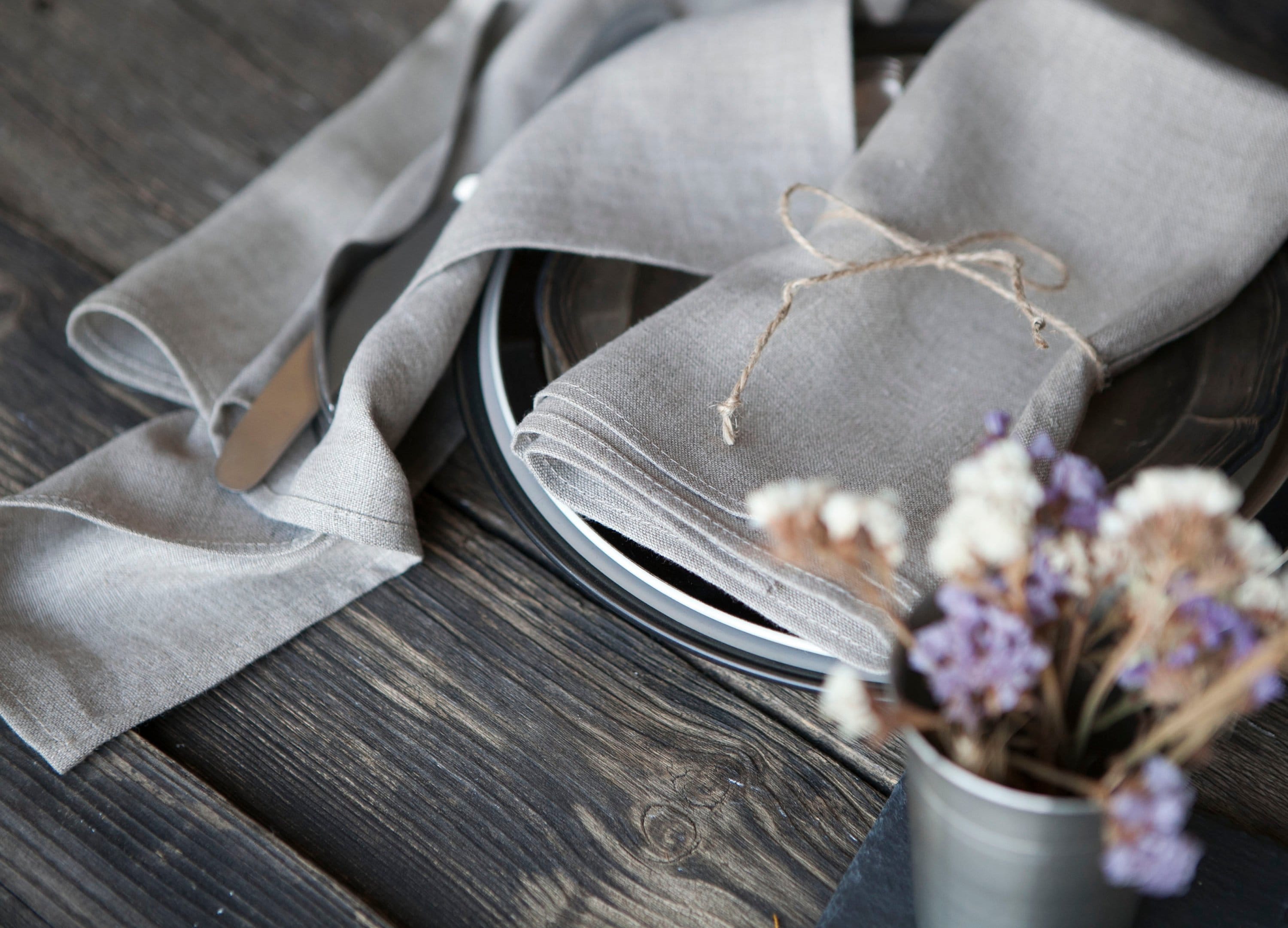 Cloth Napkins 18 Inches Linen Napkins Table Linens Cotton Fabric Set of 12 Floral Decorative Things