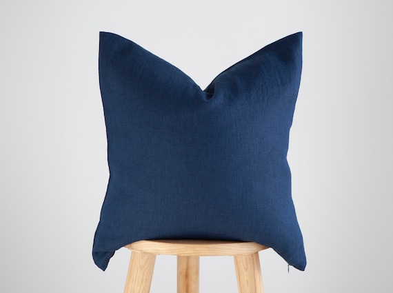 Cotton Cushion Cushion Covers Dark Navy Throw Pillows Indigo Blue