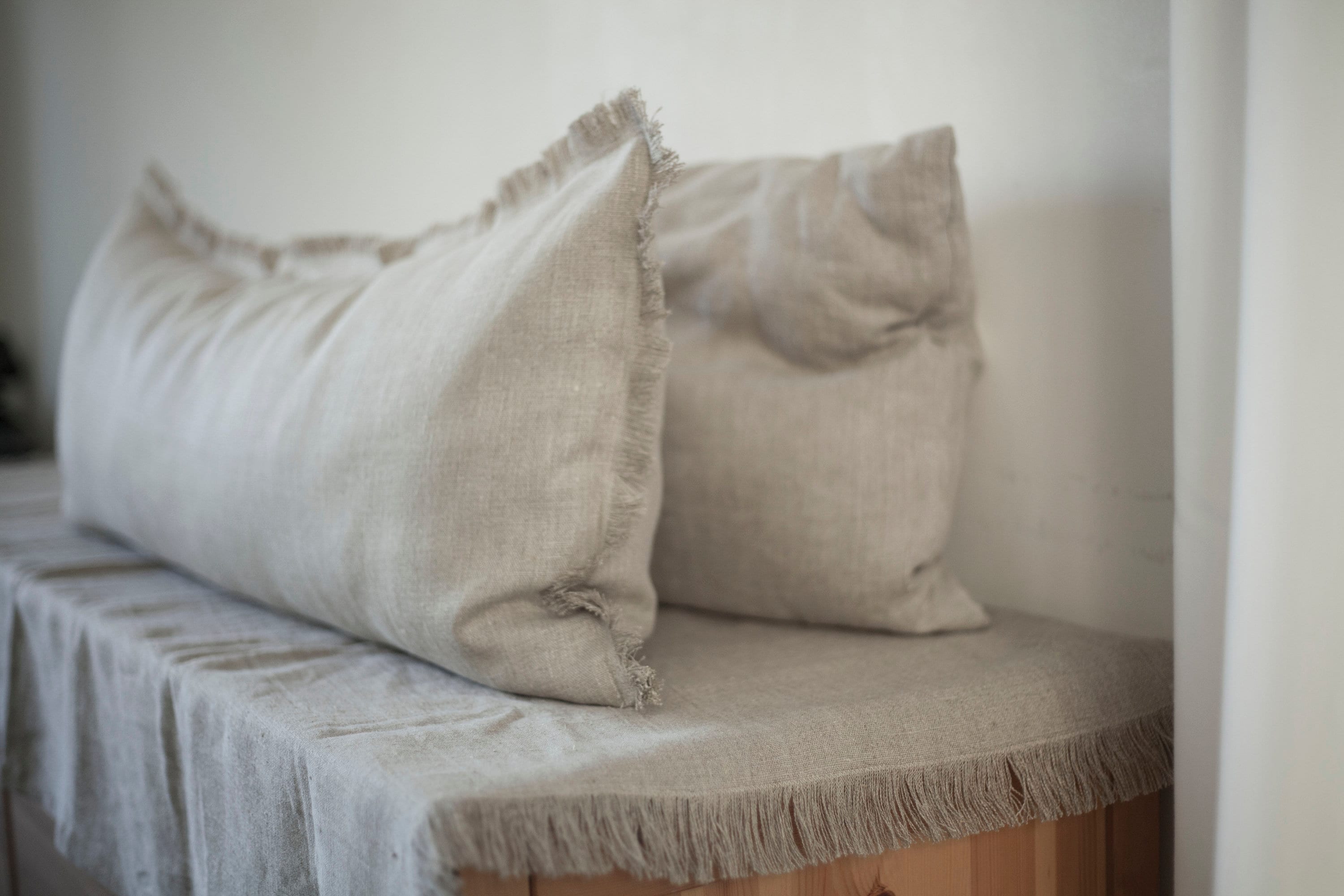rough linen pillowcases